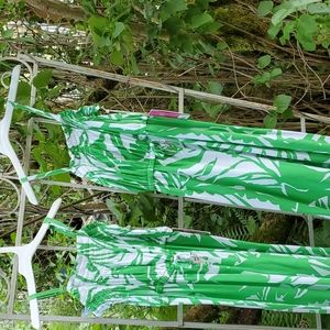 Lilly Pulitzer girls summer jumper green floral